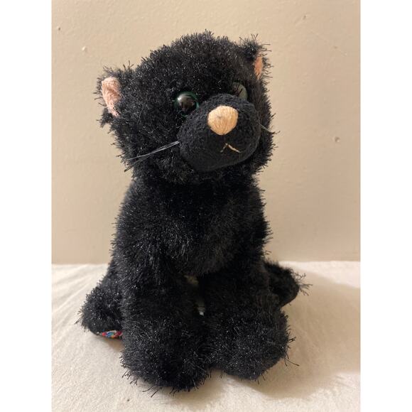 Ganz Webkins Small Black Cat Stuffy Plush Toy Kids Kitty - Picture 1 of 8